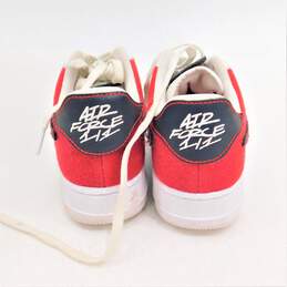 Nike Air Force 1/1 White Varsity Red Men's Shoe Size 6 alternative image