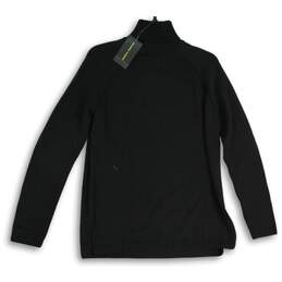 NWT Jeanne Pierre Womens Black Turtleneck Long Sleeve Pullover Sweater Size M alternative image