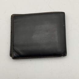 Mens Black Brown Credit Card Slots Two Compartment Billfold Wallet alternative image