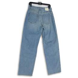 Hollister Womens Blue Denim Light Wash 5-Pocket Design Boyfriend Jeans W29 L31 alternative image