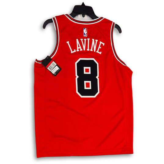 NWT Mens Red Dri-Fit Chicago Bulls Zach Lavine #8 NBA Jersey Size 48 image number 2