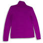 Womens Purple Mock Neck Long Sleeve Pullover T-Shirt Size XS image number 2