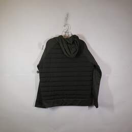 Mens Long Sleeve Pockets Hooded Full Zip Puffer Jacket Size Large alternative image