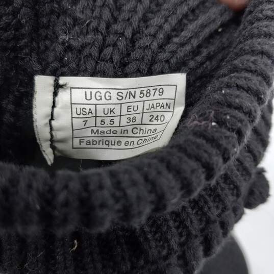 Ugg Black Knit Boots Sz 7 image number 6