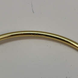 Designer J. Crew Gold-Tone Crystal Stone Faceted Classic Bangle Bracelet alternative image