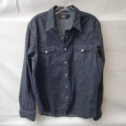 Ralph Lauren Size L Western Denim Button Up Shirt