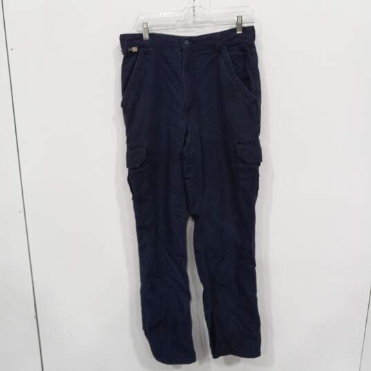 Carhartt Blue FR Cargo Work Jeans Men's Size 32x34 image number 1