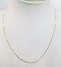 14k Yellow Gold Serpentine Chain Necklace 2.5g image number 1
