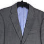 Mens Gray Single Breasted Long Sleeve Notch Lapel 2 Button Blazer Size XL image number 3