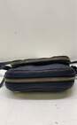 Vince Camuto Pebble Leather Double Zip Crossbody Black image number 4