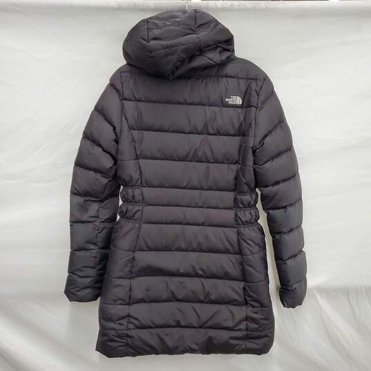 The North Face WM's Dealio 550 Black Puffer Winter Hooded Parka Size S/P image number 2