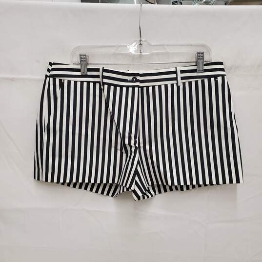 Michael Kors WM's Black & White Stripe Hot Pants Size 10 image number 1