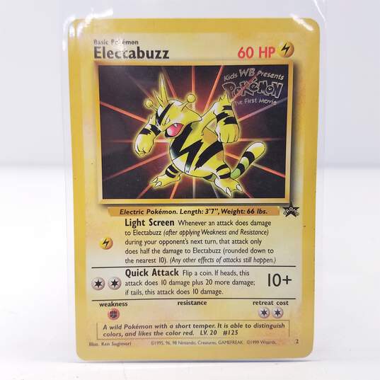 Vintage 1999 Pokémon (The First Movie) Electabuzz #2 Movie Promo Trading Card image number 1