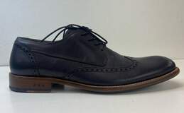 John Varvatos Black Leather Wingtip Oxford Dress Shoes Sz. 10.5