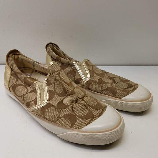 Coach Beale Casual Slip On Sneakers Brown Size 6 image number 3