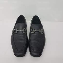 Men's Salvatore Ferragamo Shoes Horse-bit Pebble Loafers Brown Size 8D