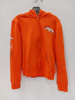 Team Apparel Women's Orange Broncos Full-Zip Jacket Size M