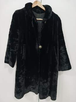 Women's Black Faux Fur Coat