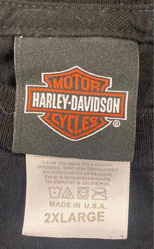 Harley Davidson Men's Black Graphic T-Shirt- 2XL image number 3