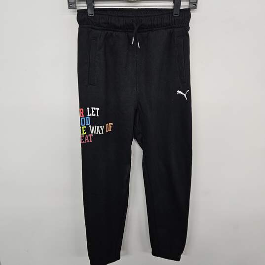 Puma Black Never Let Good Get In The Way Of Great Sweatpants image number 1