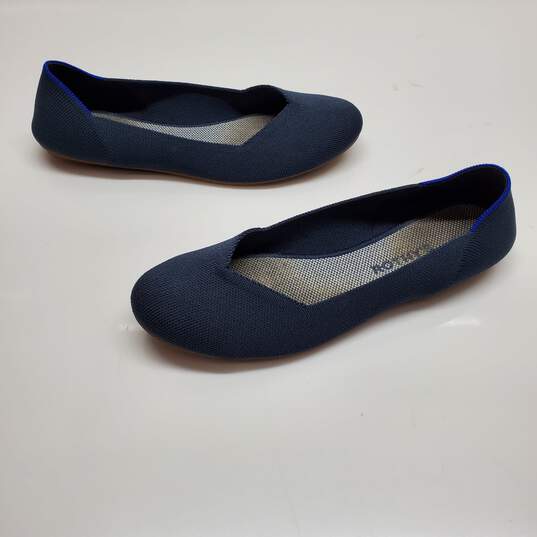 WOMEN'S ROTHY'S CLASSIC 'THE FLATS' NVY/GUM BALLET FLATS SZ 10 image number 1