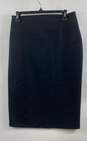 NWT Halogen Womens Black Flat Front Side Zip Straight & Pencil Skirt Size Medium image number 1