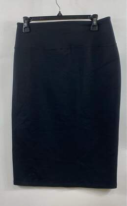 NWT Halogen Womens Black Flat Front Side Zip Straight & Pencil Skirt Size Medium