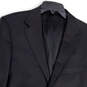 Mens Black Long Sleeve Notch Collar Single Breasted Two Button Blazer 42R image number 3