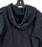 Mens Black Long Sleeve Pockets Pullover Hoodie Size Medium image number 4