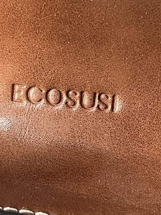 Ecosusi Brown Leather Briefcase/Backpack image number 9