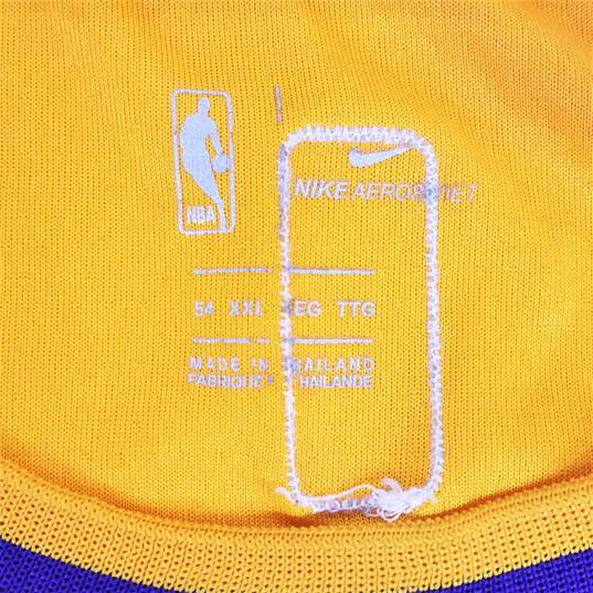 Buy the Nike Los Angeles Lakers Lebron James #23 Gold Jersey Sz