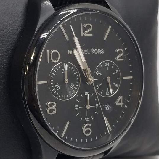 Michael Kors 41mm Case Black Stainless Steel Chronograph Men's Quartz Watch image number 4