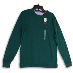NWT Womens Green Round Neck Long Sleeve Pullover Sweatshirt Size Medium