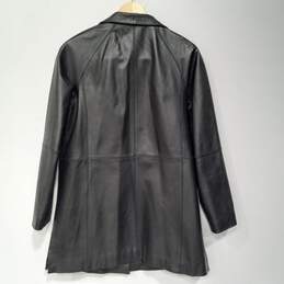 Women's East 5th Leather Blazer Jacket Sz M alternative image