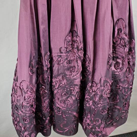 SL Fashions Women Purple Soutache Dress Sz 8 NWT image number 5
