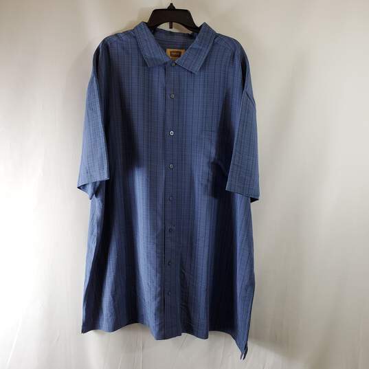 The Foundry Men Blue Button Up Sz 3XLT NWT image number 1