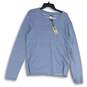 NWT Victorinox Mens Light Blue knitted V-Neck Pullover Sweater Size Large image number 1