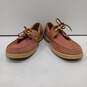 Womens 9244237 Pink Leather Slip On Moc Toe Low Top Boat Shoes Size 9 M image number 1