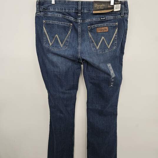 Retro Maternity Bootcut Blue Jeans image number 2