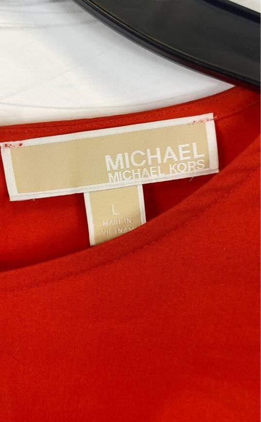 Michael Kors Orange Blouse - Size Large image number 2