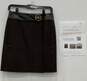Gucci by Tom Ford Brown Mini Skirt With Gold Hardware image number 1
