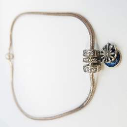 Pandora Sterling Silver Charm Necklace 38.4g alternative image