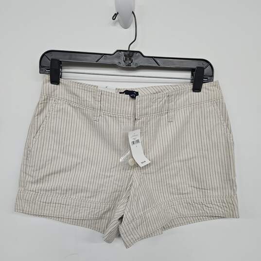 Tan Striped Shorts image number 1