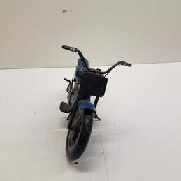 Vintage Blue Metal Motorcycle #99 Diecast alternative image