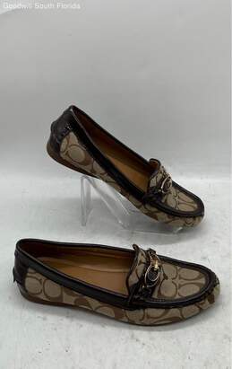 Coach Womens Fortunata Brown Round Toe Slip-On Loafer Flats Shoes Size 6.5B alternative image