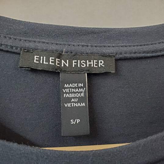 Eileen Fisher Black Short Sleeves Shirt Women's S/P image number 3