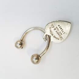 Tiffany & Co. Sterling Silver Return To Tiffany Heart Tag Key Ring W/Bag 10.0g alternative image