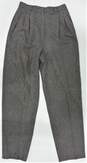 Vintage Gucci Women's Grey Wool High-Rise Pleated Trousers Size 42 W/COA image number 6