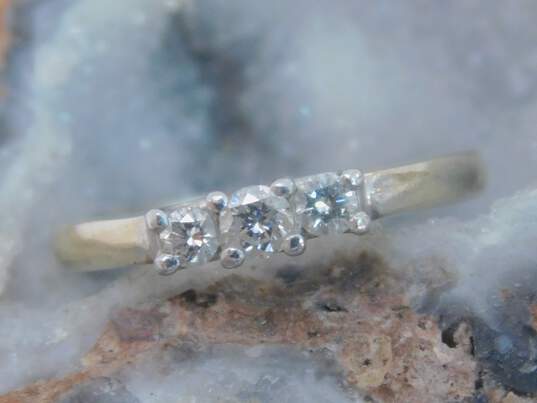14K White Gold 0.22 CTTW Diamond Platinum Head Engagement Ring 2.5g image number 1