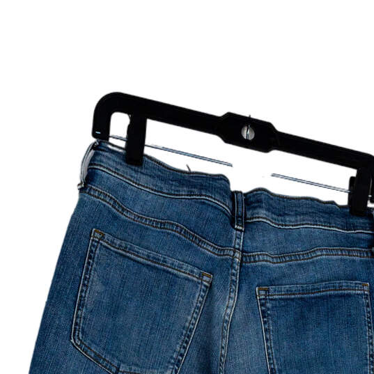Womens Blue Denim Medium Wash Distressed Pocket Straight Leg Jeans Sz 27/4 image number 4